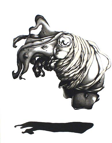 Growth with Paws, 2011
Stone and Polyester Plate Lithograph with Chine Colle
21 x 15 1/4 inches
Variable Edition 1 - 1/5
