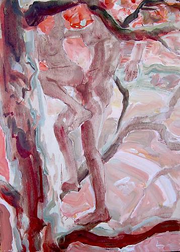 Jazz-Minh Moore
 Tree , 2012
Acrylic and resin on birch panel
5 x 7 inches
