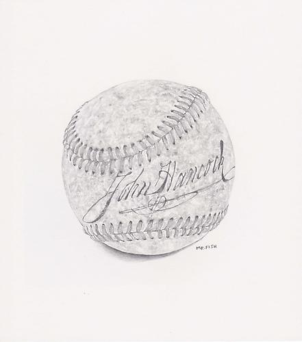 Foul Ball, 2011
Graphite on paper
8.75 x 7.75 inches