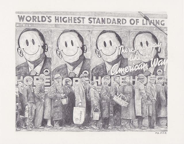 Thereʼs No Way Like the
American Way, 2009
Graphite on paper
8 x 10.25 inches
