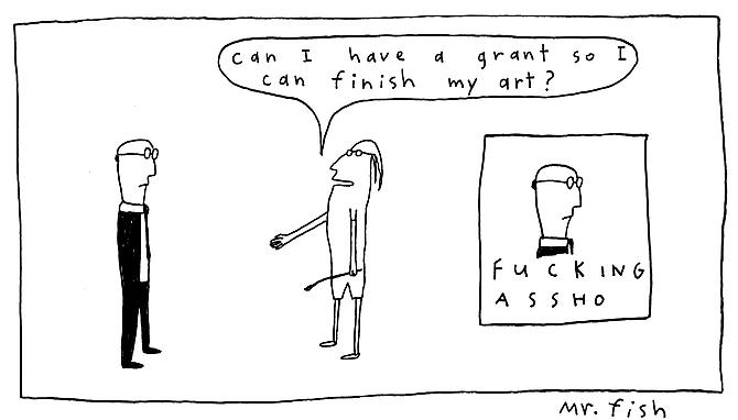 Can I Have a Grant?, 1991
Ink on paper
8.5 x 10.75 inches