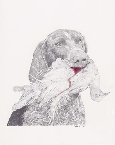 Dog of War, 2011
Acrylic and graphite on paper
10.5 x 8.5 inches