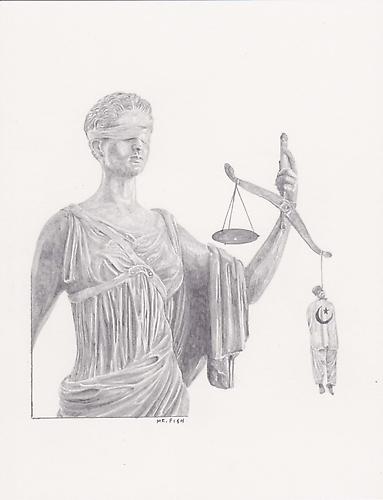 Injustice, 2011
Graphite on paper
10.5 x 8.5 inches