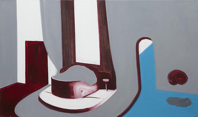 Interior 2 (Ocean Liner), 2010, oil on canvas, 25 x 42 inches.