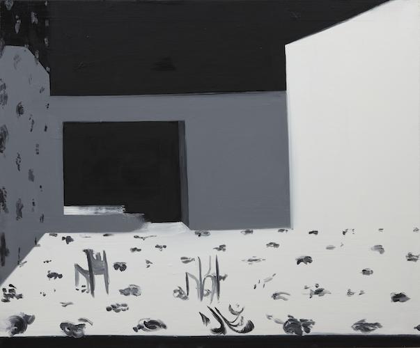 Interior 7 (Stage View), 2010, oil on canvas, 30 x 36 inches.