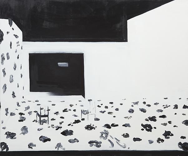Interior 7 (Wallpaper Copilot), 2010, oil on canvas, 30 x 36.