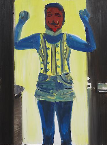 A Spare Red Riding Hood, 2012, oil on panel, 24 x 18 inches.