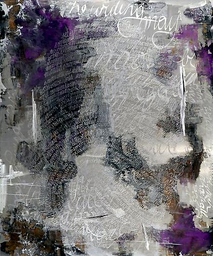 Off the wall
72" x 60"
etched aluminum with oil
2012