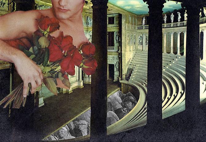 Olympico, 2011
Collage on paper
9 x 12 inches