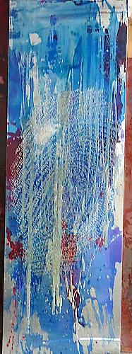 Blue / Silver
72" x 24"
etched aluminum with enamel
2011