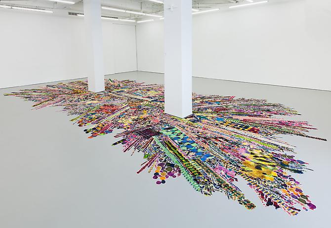 Polly Apfelbaum
Funkytown, 2005-2012
dye, synthetic velvet
324.8 x 177.17 inches