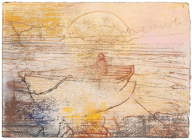  Sunrise, 2012 
Pastel on handmade paper
9 5/8x 13 ½ in., Signed by the artist
 Price upon request 