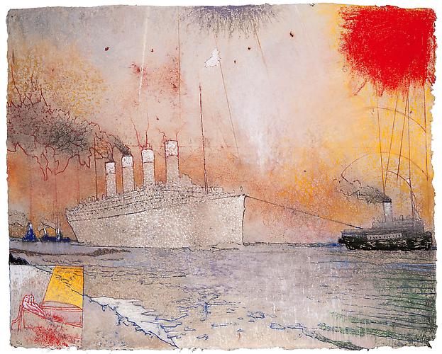  Towed to Sea (1912), 2012 
Pastel on handmade paper
28 x 35 in. / 71 x 89 cm, Signed by the artist
 Price upon request 