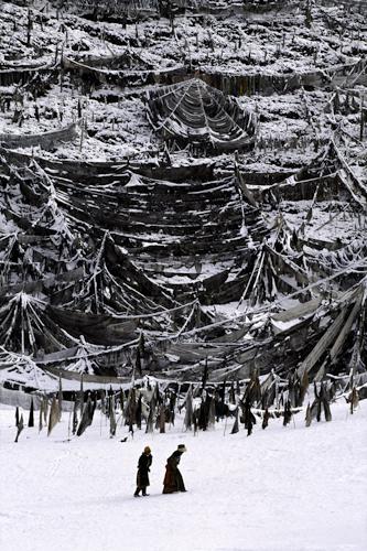 Prayer flags on a hillside, Amnye Machen, Tibet
2001
C-type print on Fuji Crystal Archive paper
