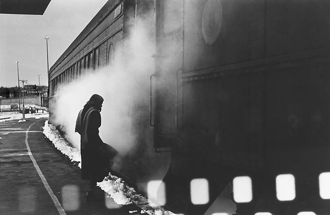 Woman & Train, Providence, Rhode Island
1976
gelatin silver print