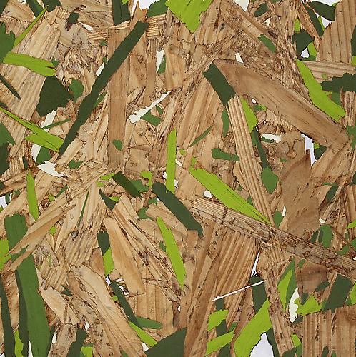 Untitled (green), 2011
OSB and gouache
10 x 10 inches
$400