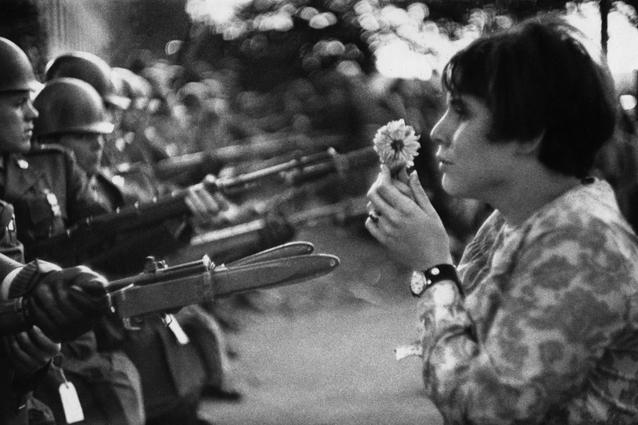 Young girl with flower in a demonstration against the war in Vietnam, Washington, USA
1967
Silver Gelatin Print