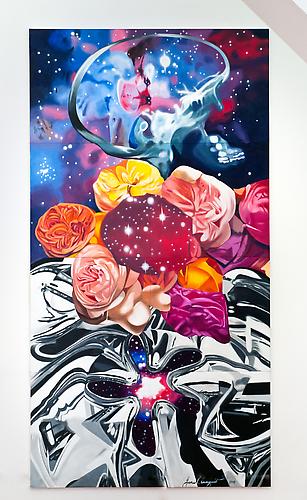Cevello Spazio Cosmico, 2010
Oil on canvas
240 x 120 inches
Not for sale