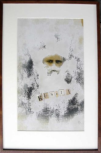 Varujan Boghosian, 2007
 Russia , collage
16.625" x 25.325"