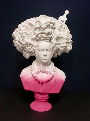 Gomez Bueno
Schubert, 2011
Plaster, polyurethane foam, acrylic and oil paint
24 x 14 x 11 inches