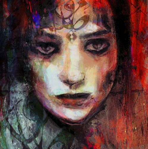 Crimson Days (2012)  -  Enquire 
Mixed Media on Canvas
72 x 72 "