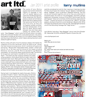 art ltd. magazine: Larry Mullins Profile