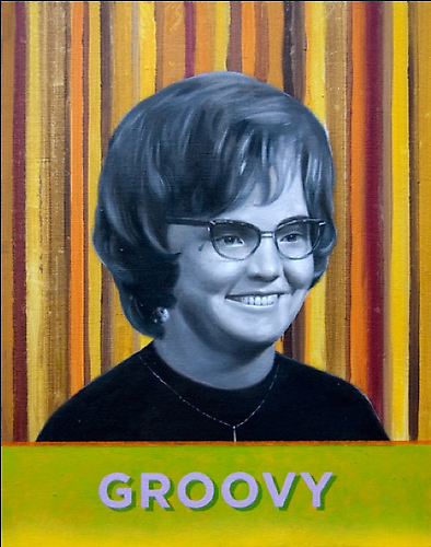BRITT EHRINGER
Janet, 2011
Oil on linen, mounted to board; From the Cool School series
24 x 19 inches