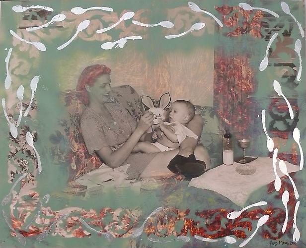 Hugo Moro
Serviette
34" x 40.5"
mixed media on C-print