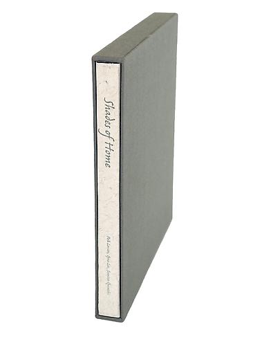 "Shades of Home" was produced in an edition of 26 signed copies, lettered A through Z, in 1994 at the Bow and Arrow Press, Harvard University.