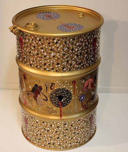 Shiva Ahmadi
Oil Barrel 20, 2011
Oil on Steel
29 x 21 x 21 in / 74 x 53 x 53 cm