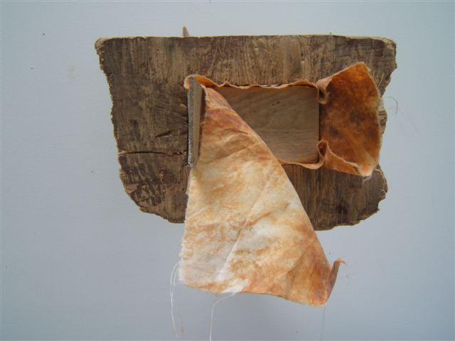 Paul Bowen, 2012
 Soft Shim , wood and fabric
9" x 9" x 8"
