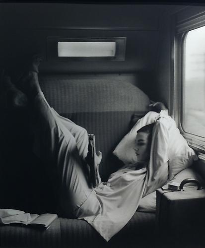 Southwest Passage- Sunset Pink: Model in pajamas by Kickernick, Harper's Bazaar
1951
gelatin silver print