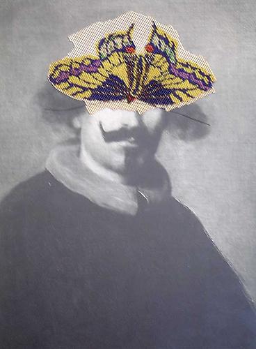 Varujan Boghosian, 2007
 The Spanish Grandee , collage
13" x 17.75"