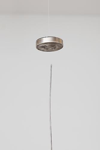 Stability Study (curve) , 2012, detail, magnet, steel, wire, height to ceiling adjustable
