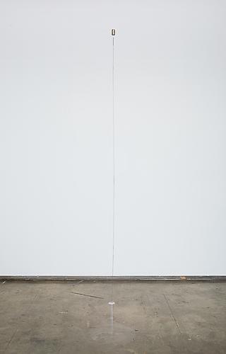  Stability Study (glass) , 2012, glass, wire, magnet, height to ceiling adjustable