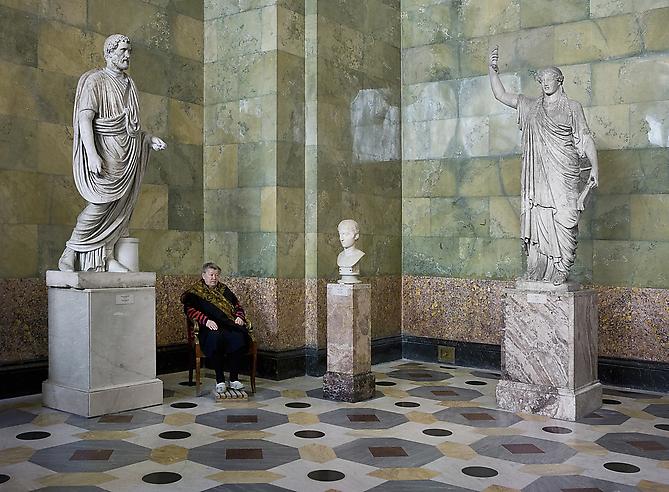 Andy Freeberg,  Statues of Antonius Pius, Youth and Caryatid, State Hermitage Museum , 2008
Archival pigment print