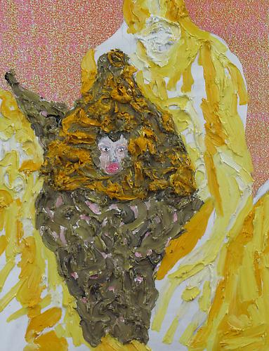 Min Hyung
 Sweet Dream , 2011
oil on metallic paper on board
18 x 24 inches