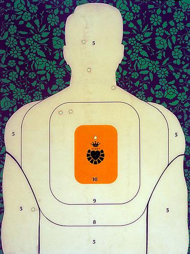 Training Target, 2011
Archival digital print on canvas and wood panel 
with resin finish / Edition of 5 
67 x 50 x 2 inches; framed