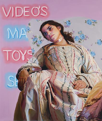  Tara Playing , 2012
Oil on linen
33 x 41 inches