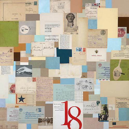 Andrew Burgess
The Emperor
30" x 30"
Vintage Ephemera collage on panel
2012