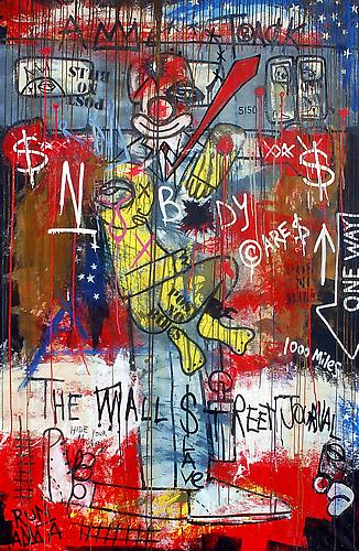 TMNK
The Great Recession
62" x 96" 
acrylic enamel and oxidation on canvas 
2011