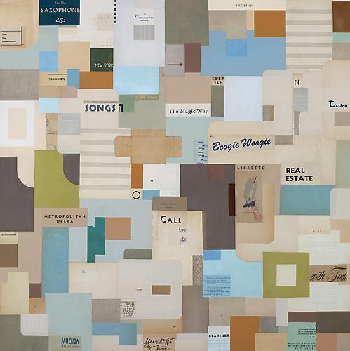 Andrew Burgess
The Magic Way
30" x 30"
Vintage Ephemera collage on panel
2012