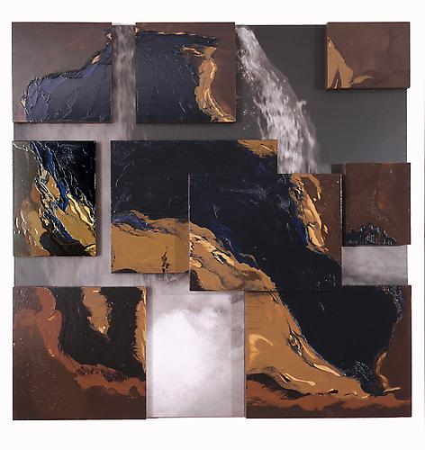 Mersion #2, 2006
Oil and photo on panel
4 x 4 feet
