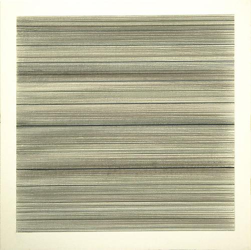 Toccata #12, 2010
Brass, copper, aluminum, silver, gold, bronze point, and graphite on clay coated paper
12 x 12 inches