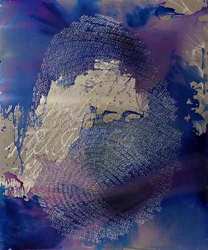 Traditional Enemy
72" x 60"
etched aluminum with oil
2012