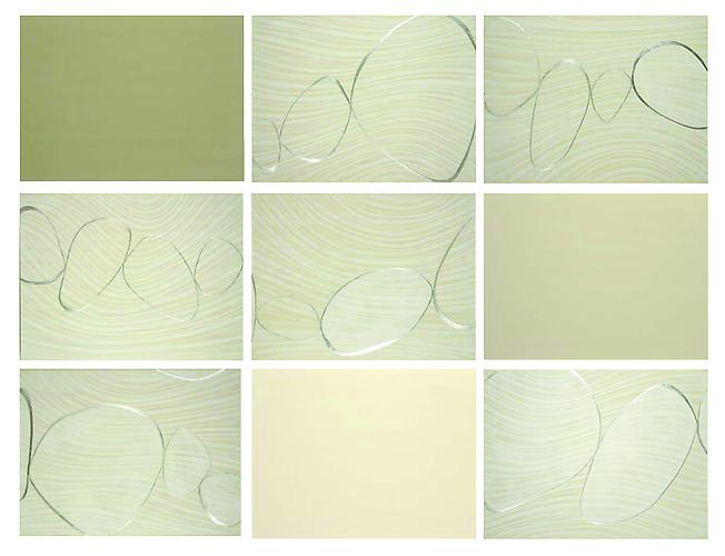 Transparency series (9)
18" x 24" each
venetian plaster on panel
2011