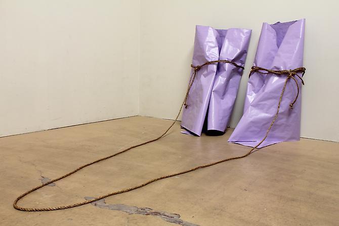 Turquoise Love (2012)
Paper, Paint, Rope, Wire
45h x 50w x 90d in (114.3h x 127w x 228.6d cm)