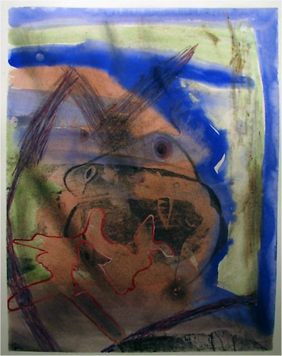  The Eye is a Mouth and the Mouth is an Eye , 2006
Mixed media with transfer on paper
30 x 22 inches