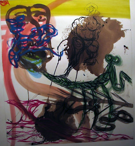  Don’t Call Me Unless It’s Friday , 2003
Mixed media on paper
30 x 22 inches