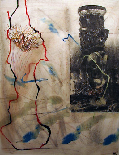  Untitled , 2006
Mixed media with transfer on paper
30 x 22 inches